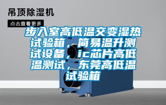 步入室高低溫交變濕熱試驗箱，簡易溫升測試設(shè)備，ic芯片高低溫測試，東莞高低溫試驗箱