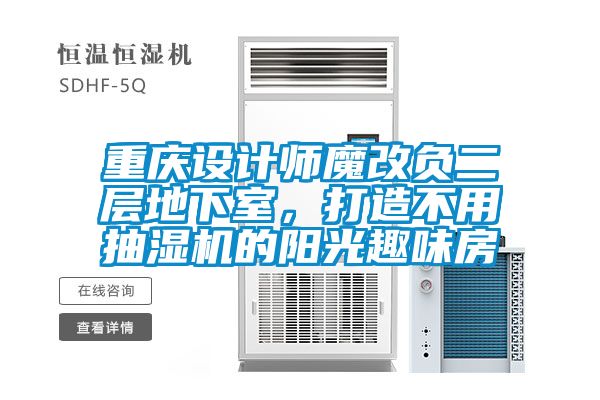重慶設計師魔改負二層地下室，打造不用抽濕機的陽光趣味房
